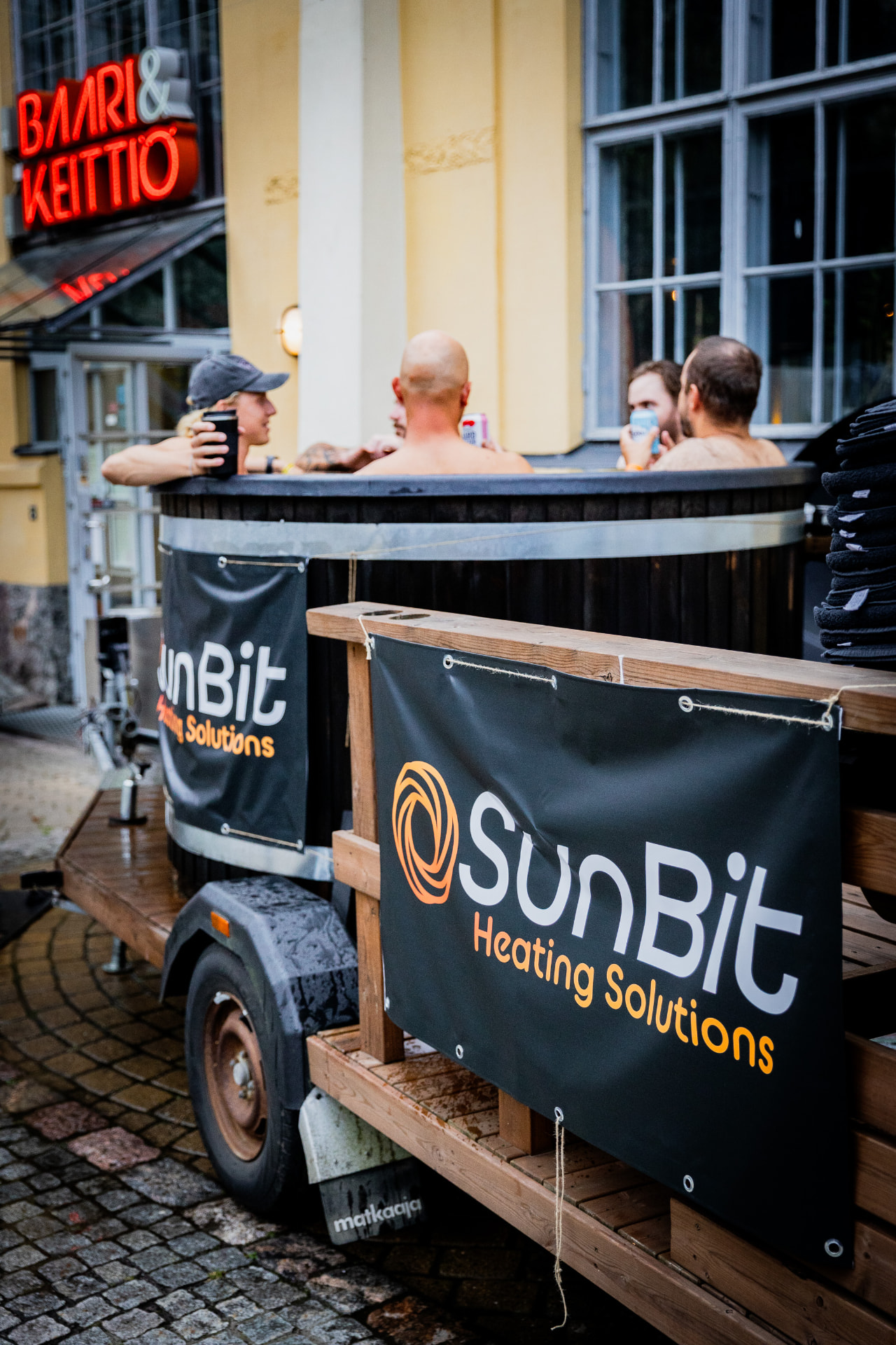 A Bitcoin-heated hot tub at the BTCHEL conference in Helsinki
